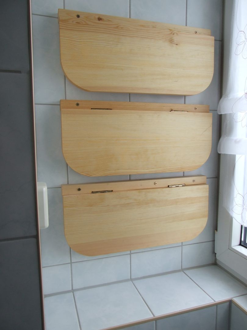 Nischenlösung, Tischlerei Birke Tischlerei Birke Ванная комната в стиле модерн Полки для хранения