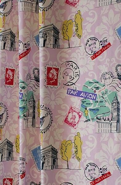 Passport Tropical Made to Measure Curtains Curtains Curtains Curtains Camera da letto in stile tropicale Tessili