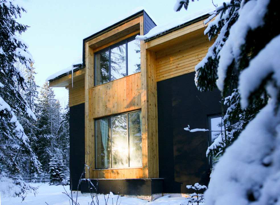 Дом в уровнях, Snegiri Architects Snegiri Architects Casas escandinavas