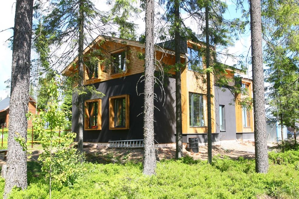 Дом в уровнях, Snegiri Architects Snegiri Architects Scandinavian style houses