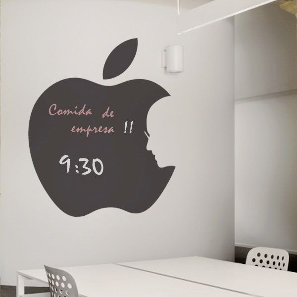 Vinilo decorativo Manzana Steve Jobs Goodvinilos Paredes y suelos de estilo moderno Decoración de paredes