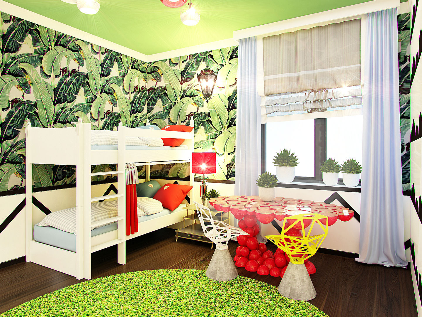 Детская для 4-х малышей, Anna Vladimirova Anna Vladimirova Eclectic style nursery/kids room