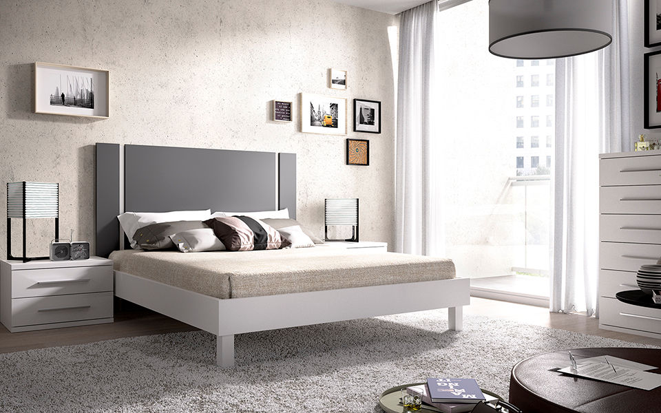 Dormitorios de matrimonio, Mueblalia Mueblalia Modern style bedroom Beds & headboards