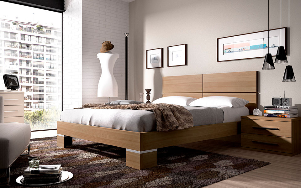 Dormitorios de matrimonio, Mueblalia Mueblalia Kamar Tidur Modern Beds & headboards