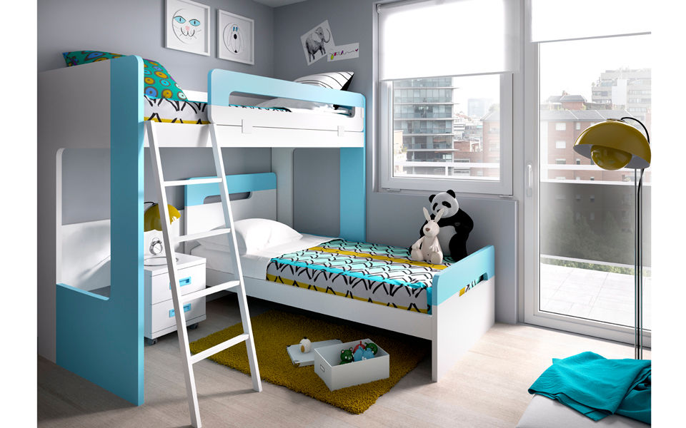 Compactos juveniles, Mueblalia Mueblalia Kamar Bayi/Anak Modern Beds & cribs