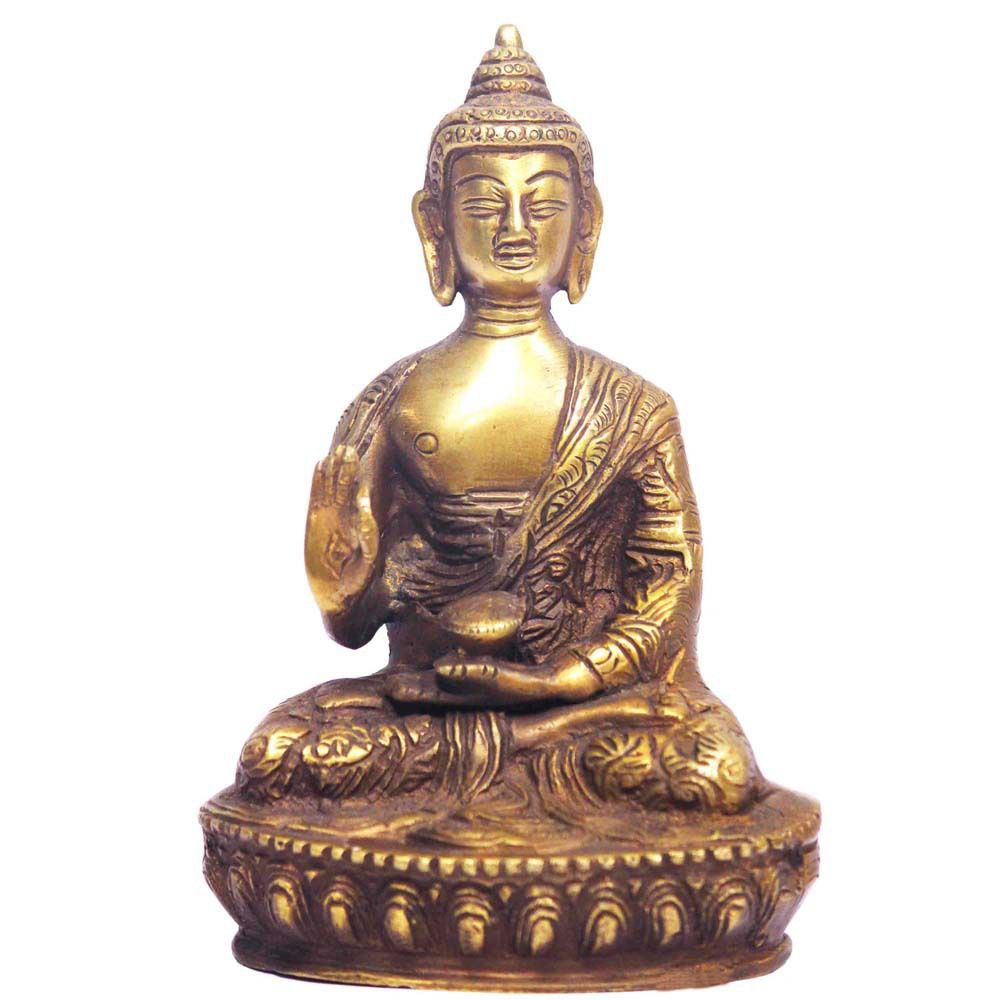 Antique Brass Buddha Figurine, M4design M4design Các phòng khác Sculptures