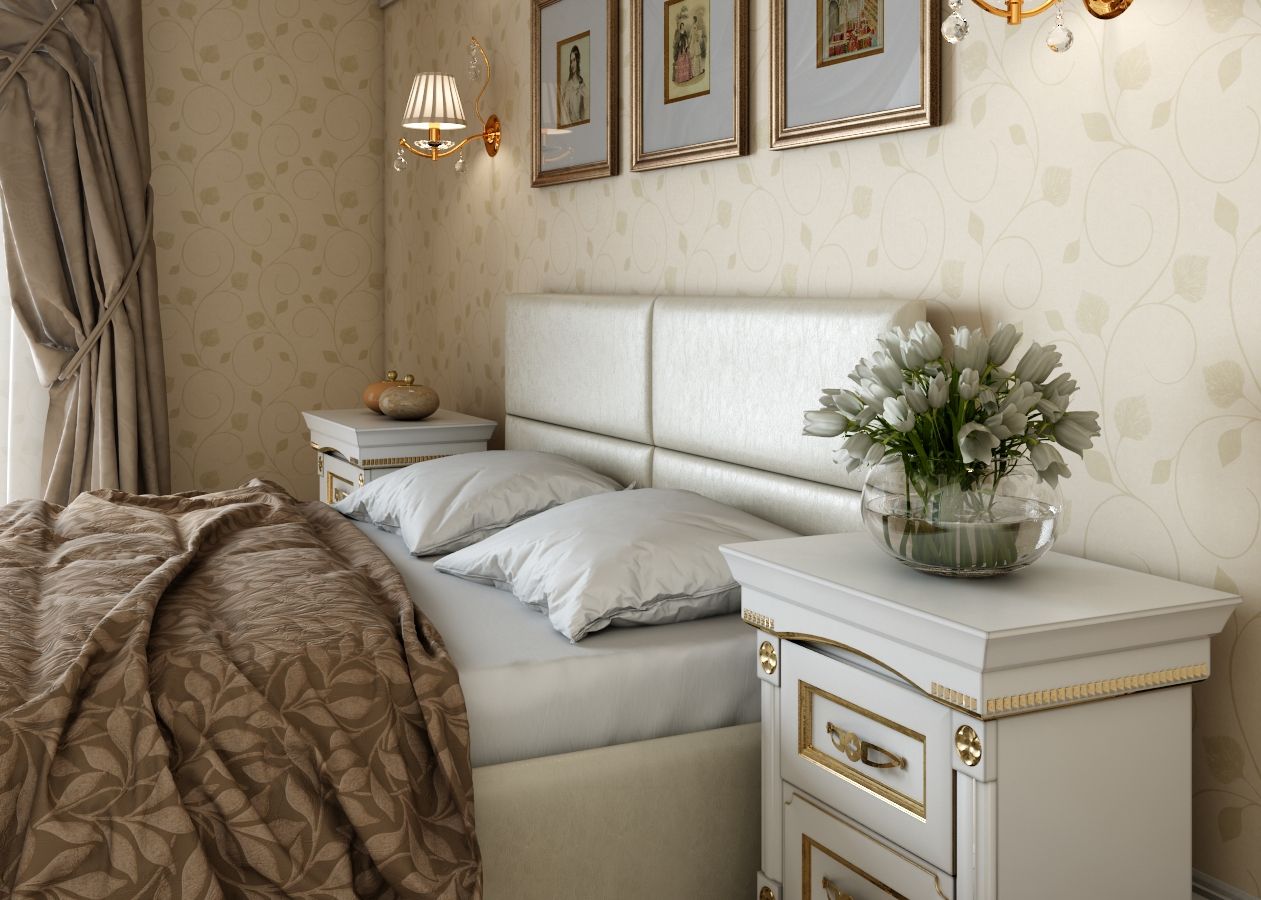 Дом в неоклассическом стиле, Студия дизайна "New Art" Студия дизайна 'New Art' Classic style bedroom