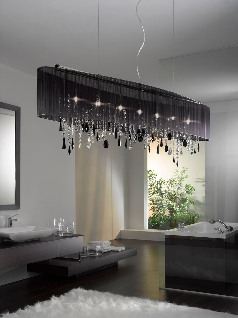 Black crystal, The Lighting Store The Lighting Store Salones modernos