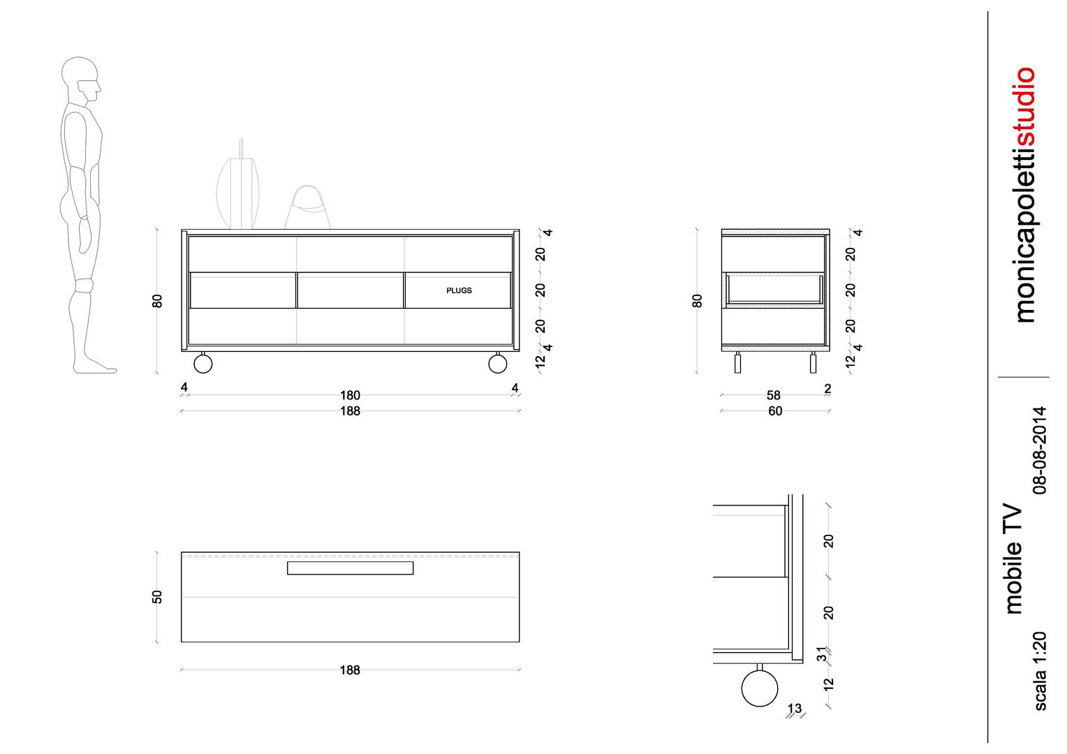 No Mad , MONICA POLETTI INTERIORS MONICA POLETTI INTERIORS Ruang penyimpanan Storage