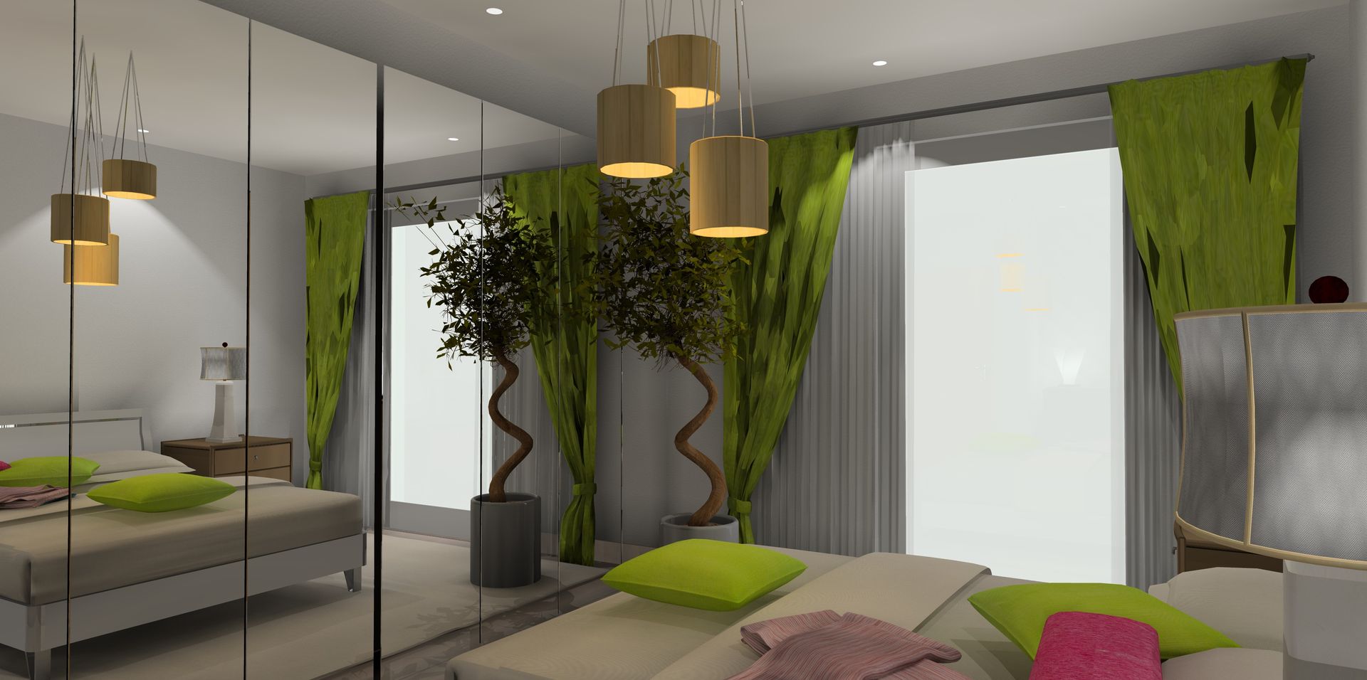 Vue en 3D d'appartements, D.DESIGN D.DESIGN Quartos ecléticos Acessórios e decoração