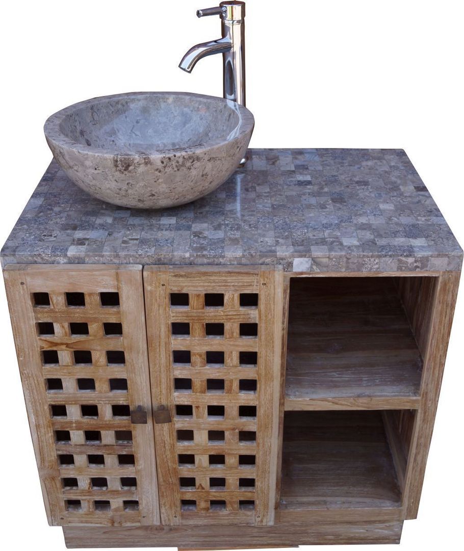 Exotisches Vintage-Waschbecken fürs Bad, Guru-Shop Guru-Shop Asian style bathroom Sinks