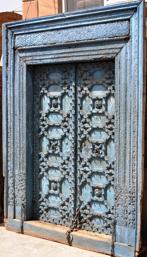 Vintage-Türen und -Fenster aus Indien, Guru-Shop Guru-Shop Portas Portas
