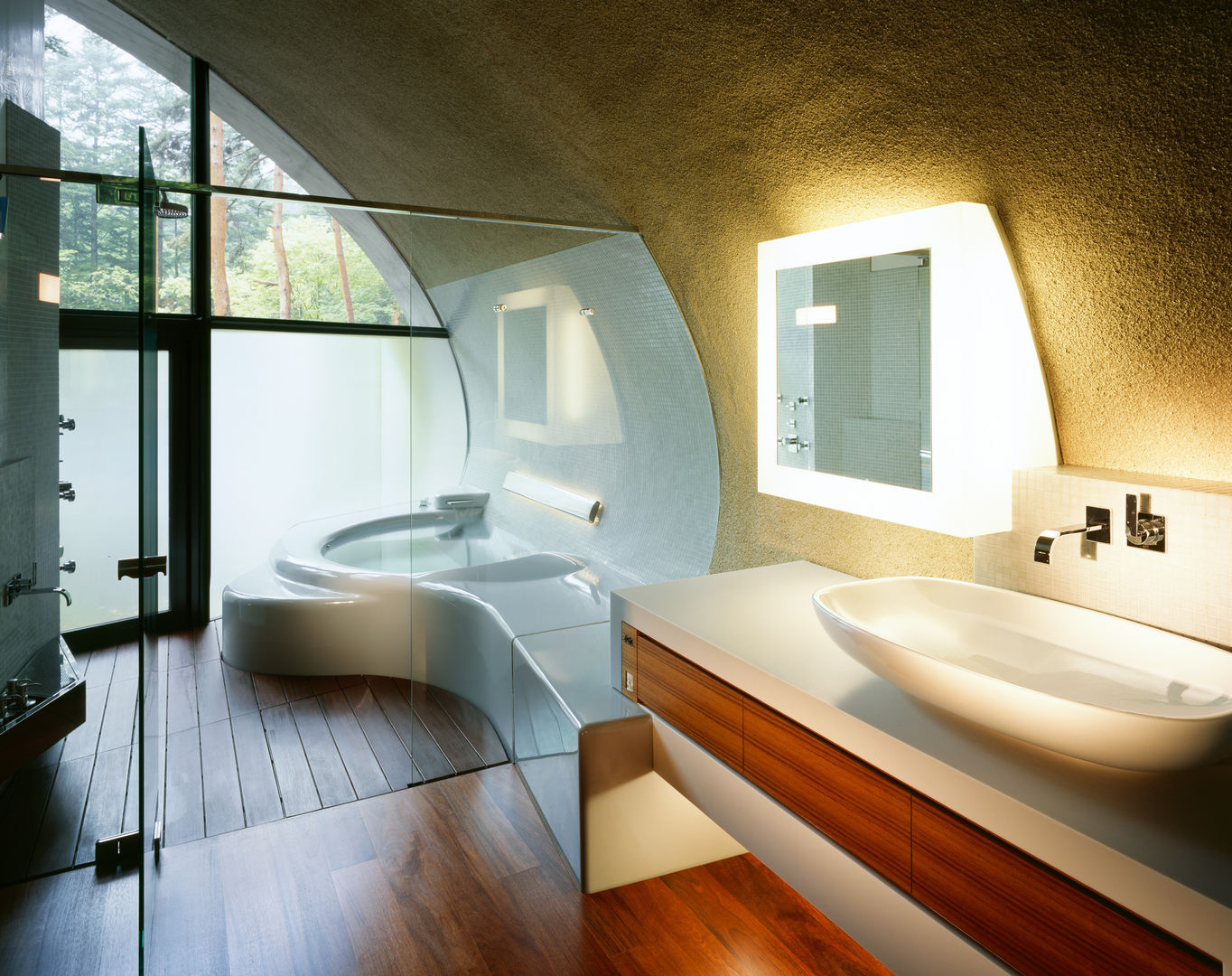 SHELL, ARTechnic architects / アールテクニック ARTechnic architects / アールテクニック Ванная комната в стиле модерн