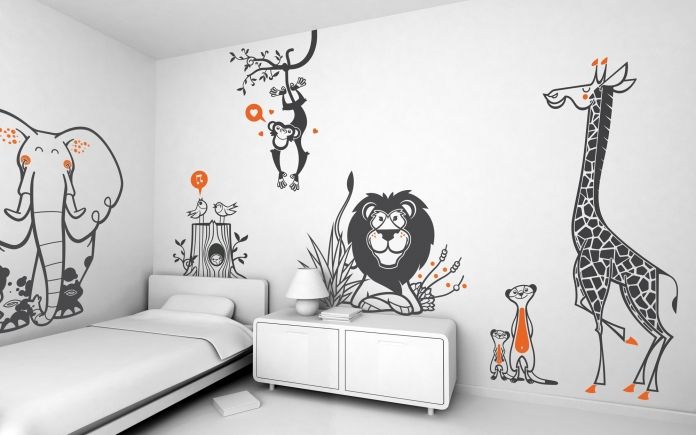 kids wall stickers : savannah pack E-GLUE - Stickers Muraux et Papier-Peints Enfants غرفة الاطفال Accessories & decoration