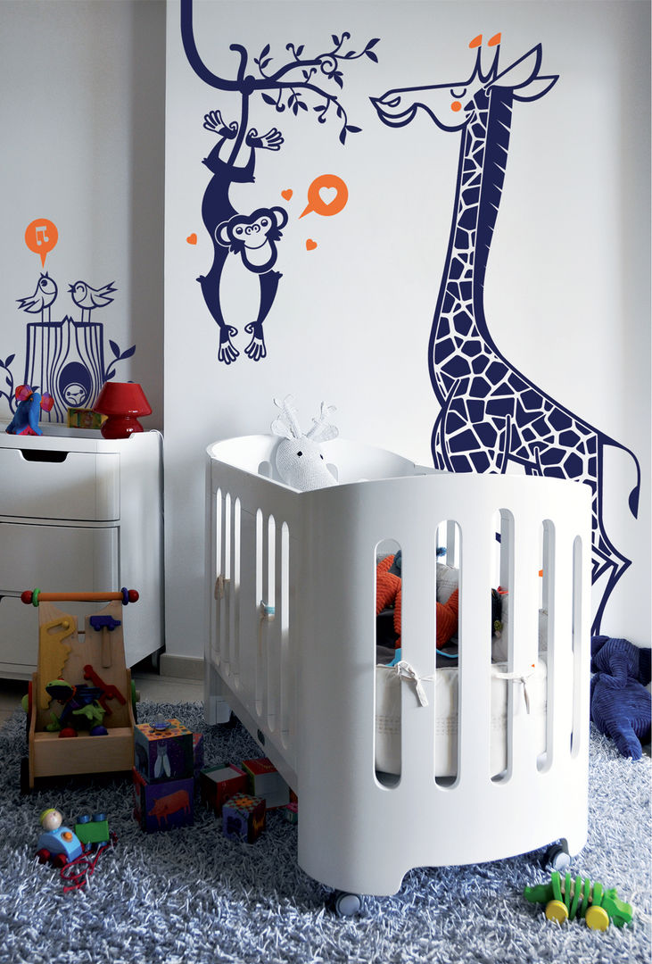 kit selva de vinilos para habitaciones infantiles E-GLUE - Stickers Muraux et Papier-Peints Enfants Cuartos infantiles de estilo ecléctico Accesorios y decoración