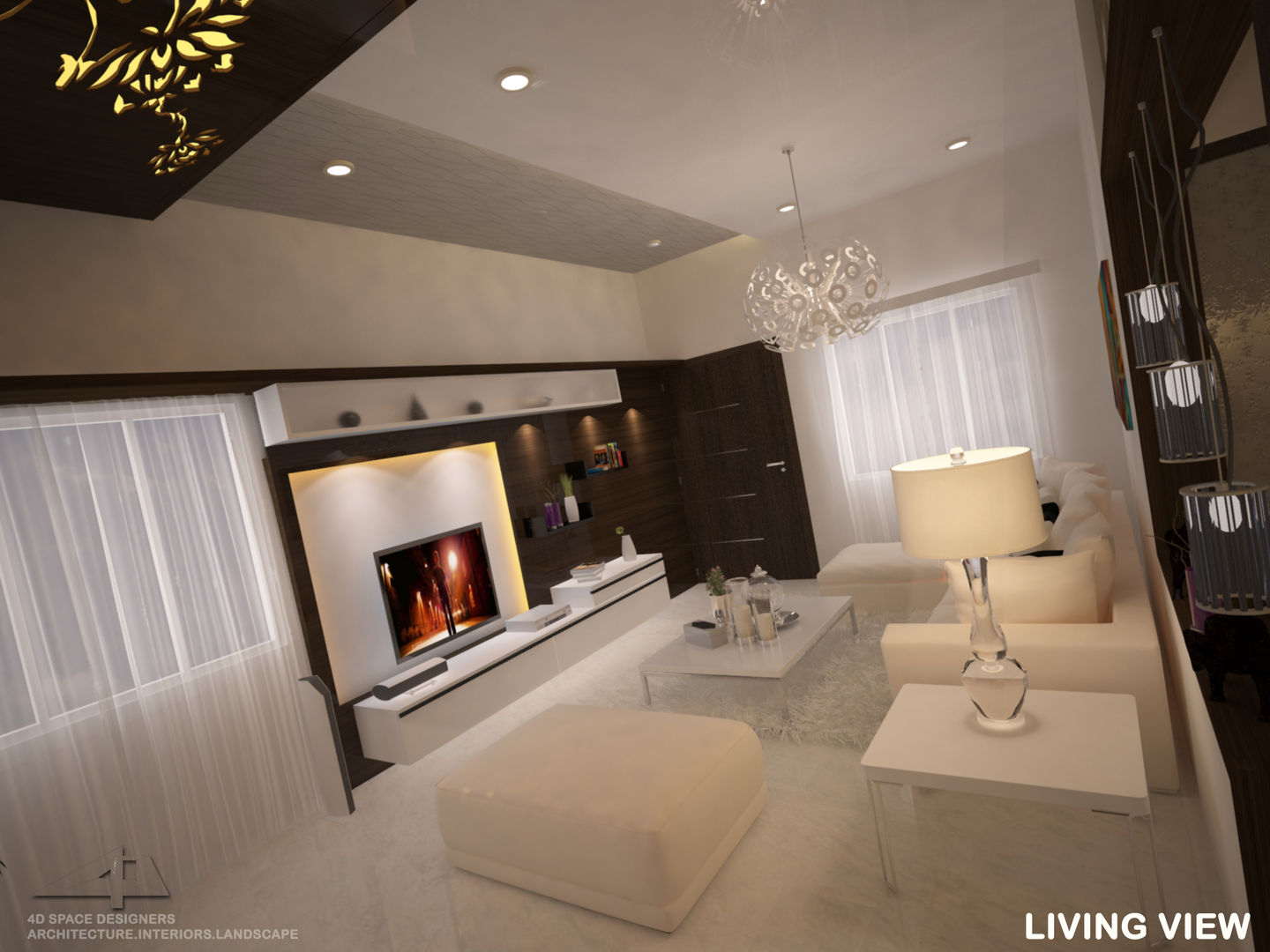 Residence Interior, 4D Space Designers 4D Space Designers Modern Evler