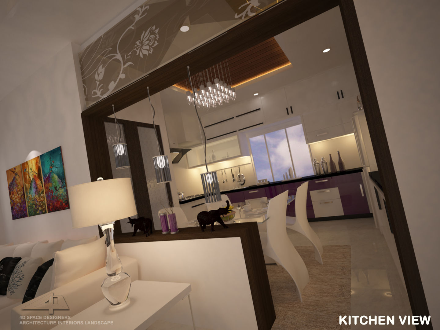 Residence Interior, 4D Space Designers 4D Space Designers Modern Evler