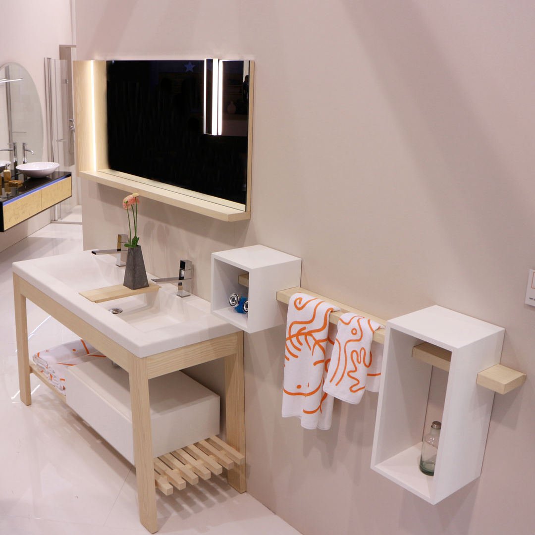 Bath Table 2014, krayms A&D - Fa&Fra krayms A&D - Fa&Fra Minimalistische badkamers Massief hout Bont Opbergen