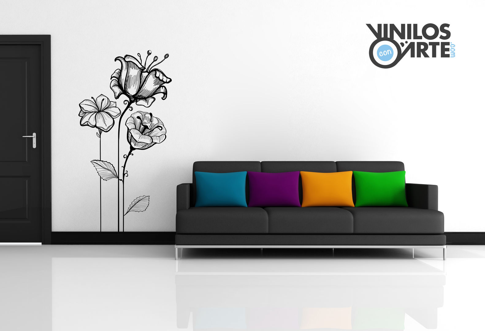 -, Vinilos con Arte Vinilos con Arte Modern living room