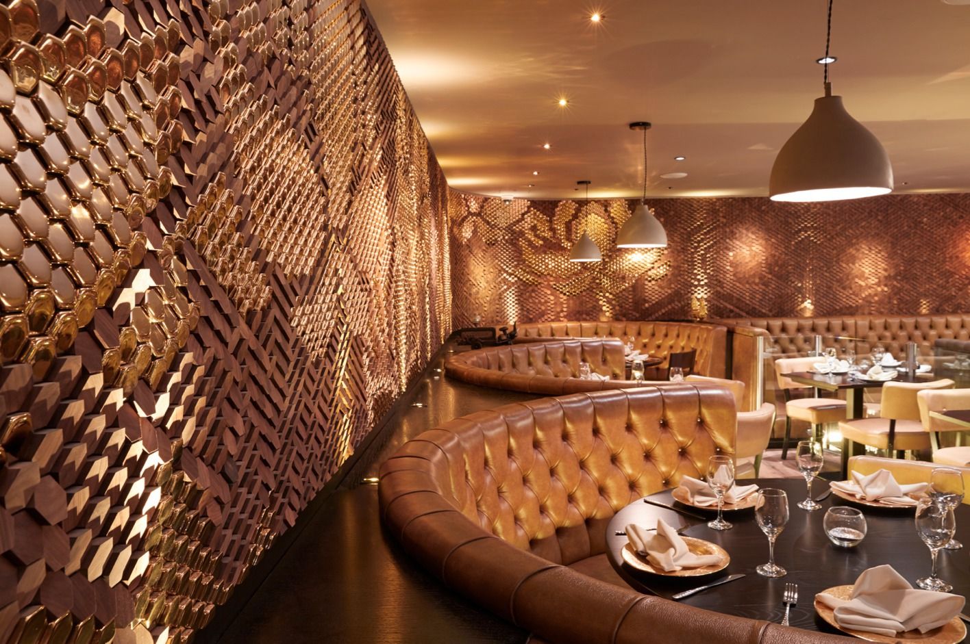 Sukhothai Restaurant, Giles Miller Studio Giles Miller Studio مساحات تجارية محلات تجارية