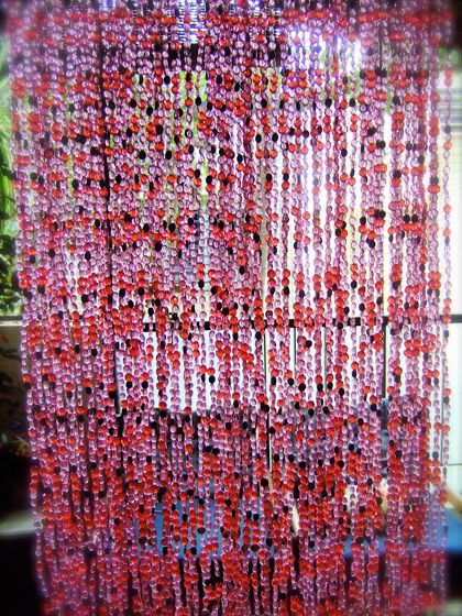 Pomegranate Purple-Red Gold Bead Curtain, Memories of a Butterfly: Bead Curtains & Room Dividers Memories of a Butterfly: Bead Curtains & Room Dividers 客廳 配件與裝飾品