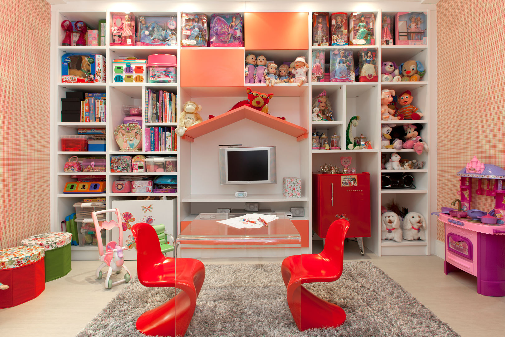 Girl's Playroom, Orlane Santos Arquitetura Orlane Santos Arquitetura Moderne Kinderzimmer