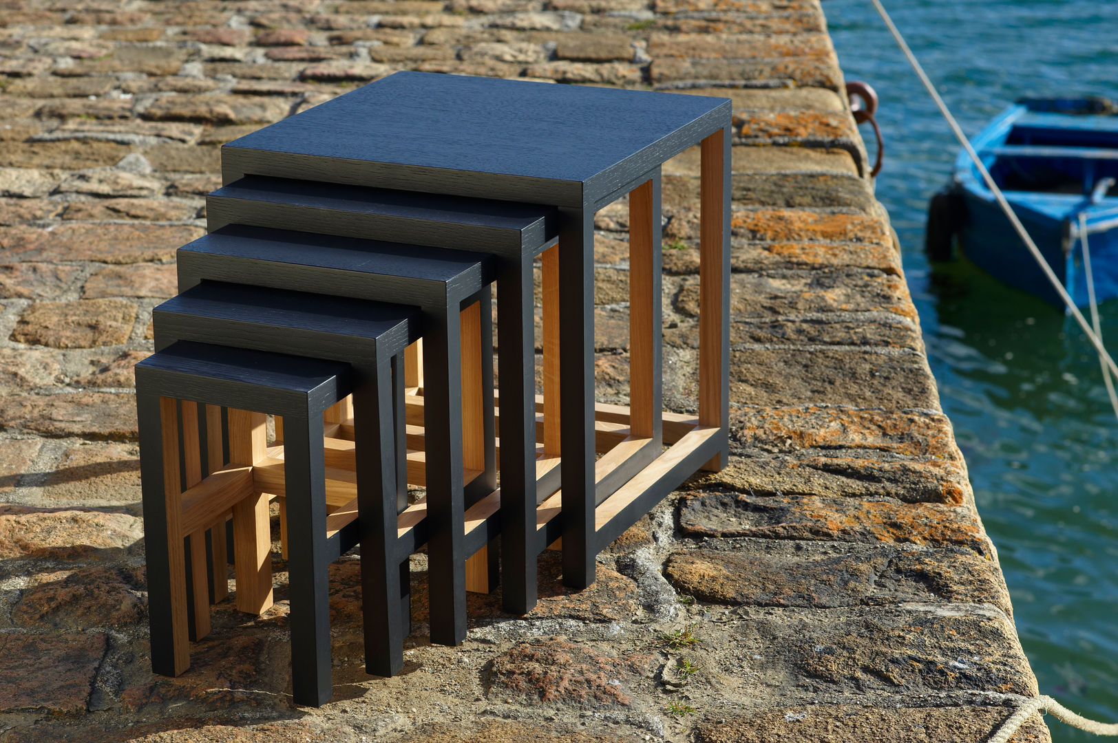 DIRI - tables gigognes, Mathieu Le Guern Mathieu Le Guern Living room Side tables & trays