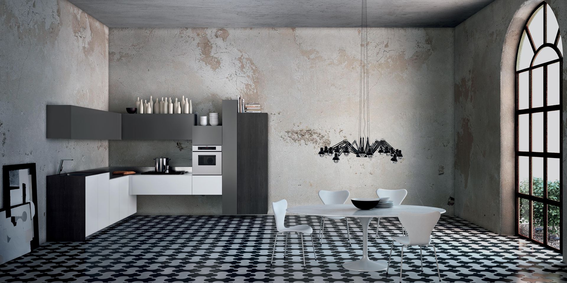 Italian Modular Kitchens, Grandeur Interiors Grandeur Interiors Minimalistische Küchen Schränke und Regale