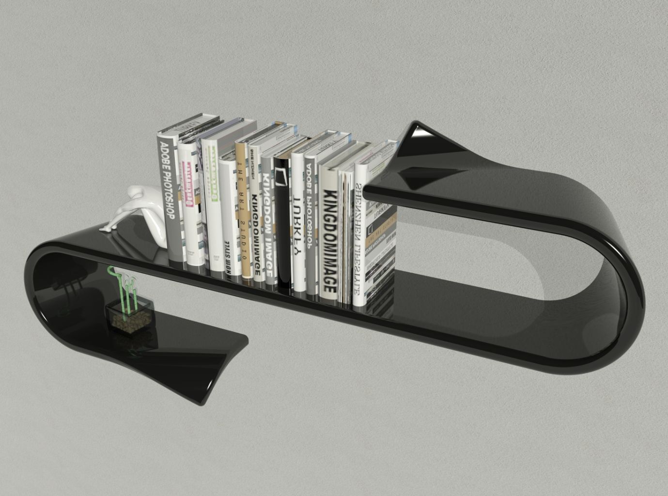 mensola Waveshelf, B & G design B & G design Modern study/office Cupboards & shelving