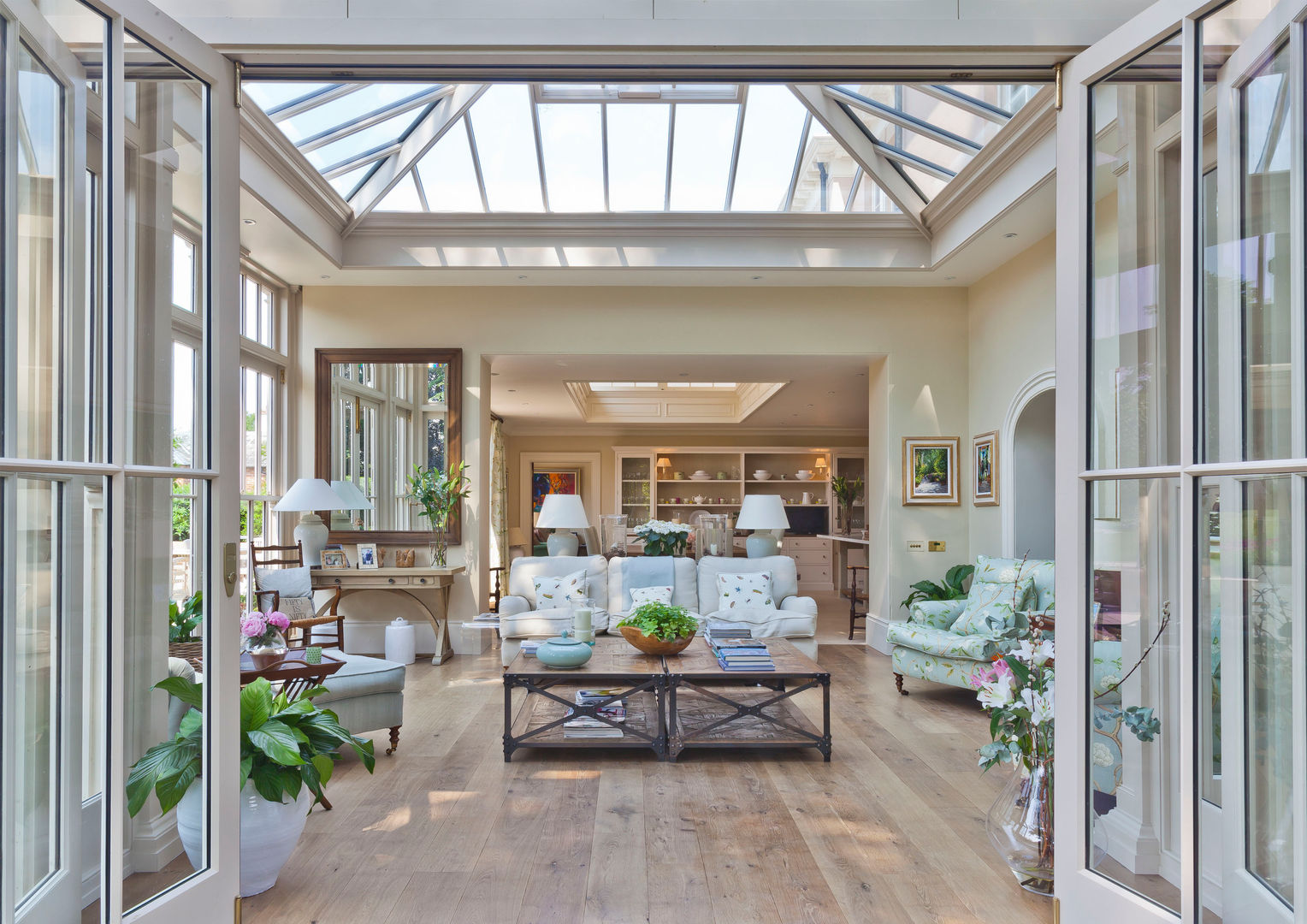 Orangery with Bi-fold Doors Vale Garden Houses Classic style conservatory