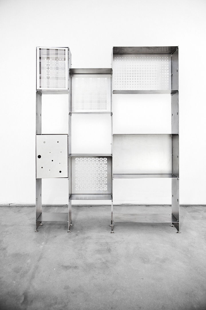 Libreria PRIMA, Officine Tamborrino Officine Tamborrino مكتب عمل أو دراسة Cupboards & shelving