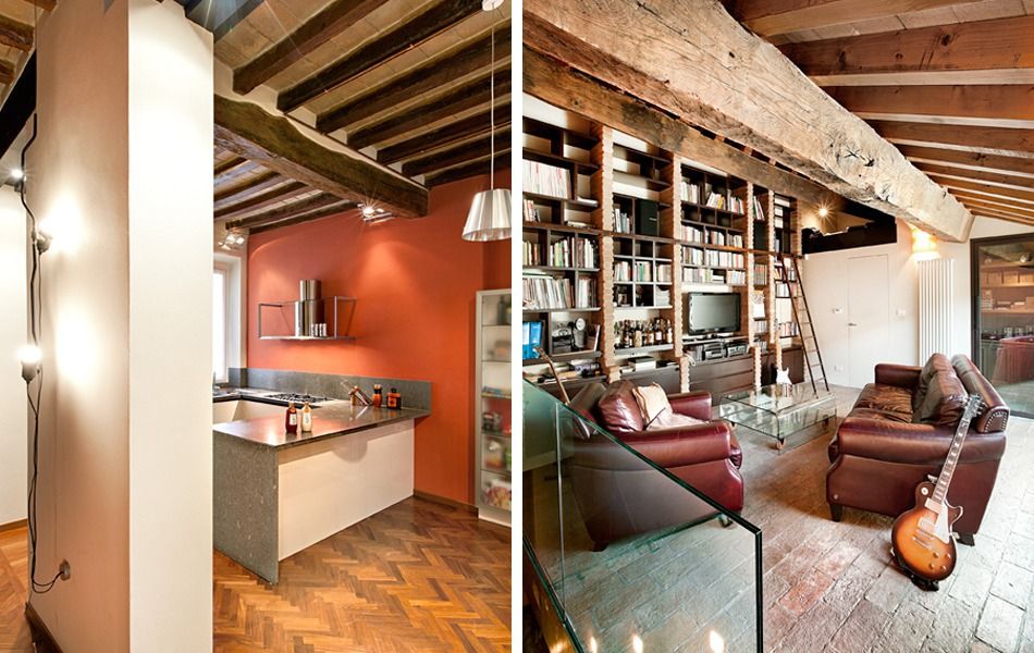 Casa Vecchi, Pier Maria Giordani Architetto Pier Maria Giordani Architetto モダンデザインの リビング