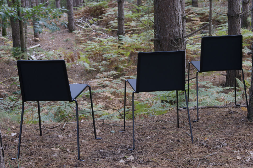 Chaise Éclose, Frédéric Lécrivain Frédéric Lécrivain Jardins minimalistas Mobiliário