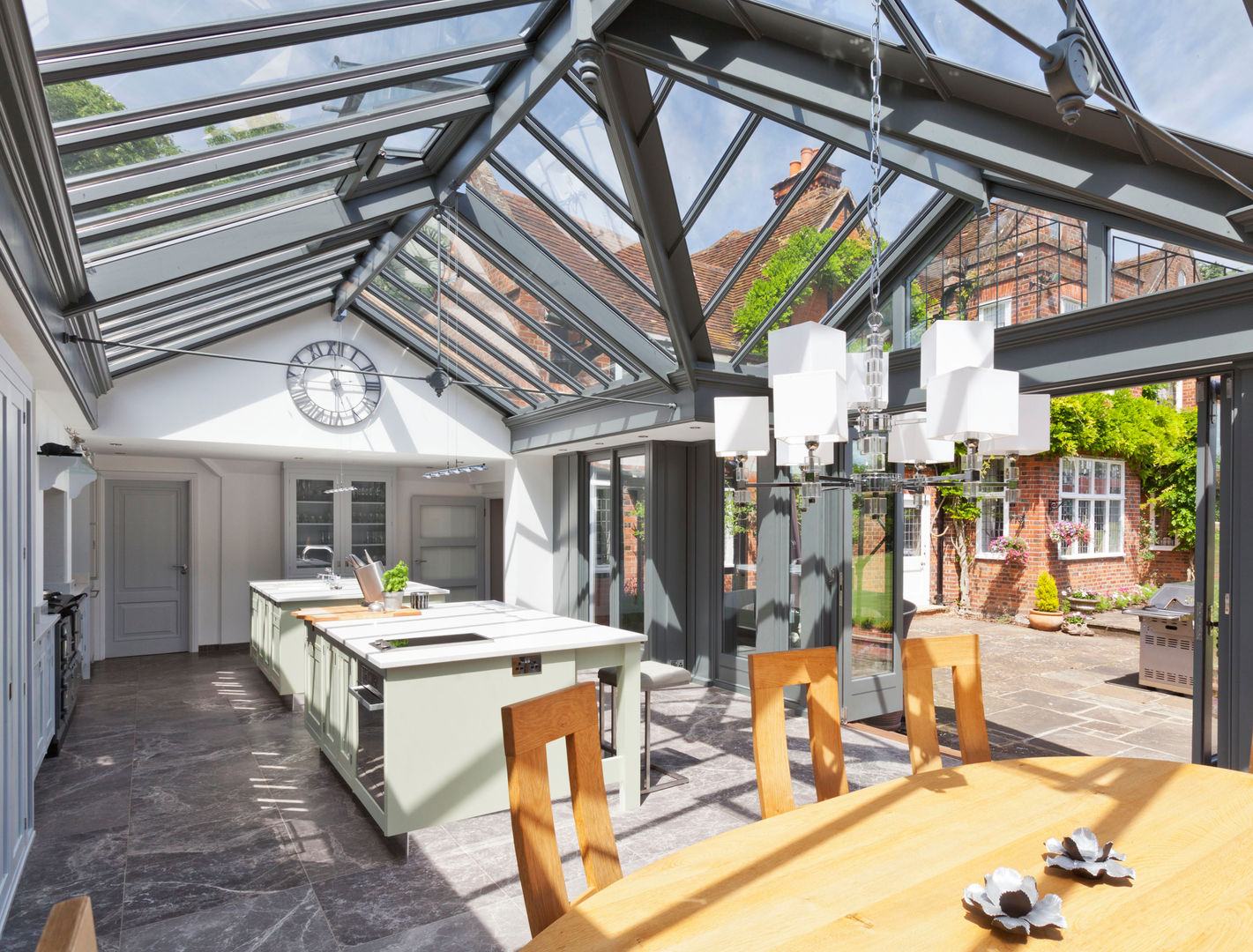 Large Kitchen Conservatory Vale Garden Houses Anexos de estilo moderno