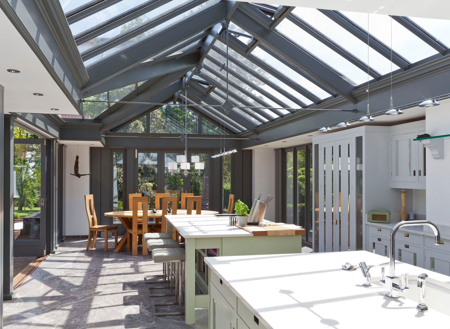Large Kitchen Conservatory Vale Garden Houses Modern conservatory