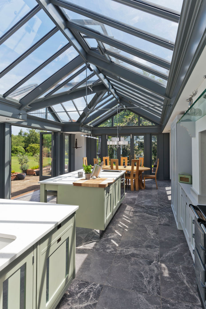 Large Kitchen Conservatory Vale Garden Houses Anexos de estilo moderno