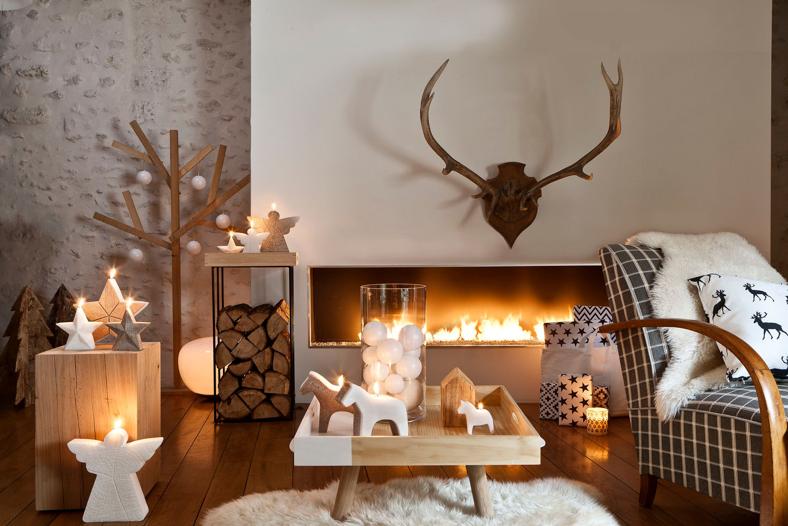 Bougie déco de Noël cheval scandinave, Bougies la Française Bougies la Française İskandinav Oturma Odası Aksesuarlar & Dekorasyon