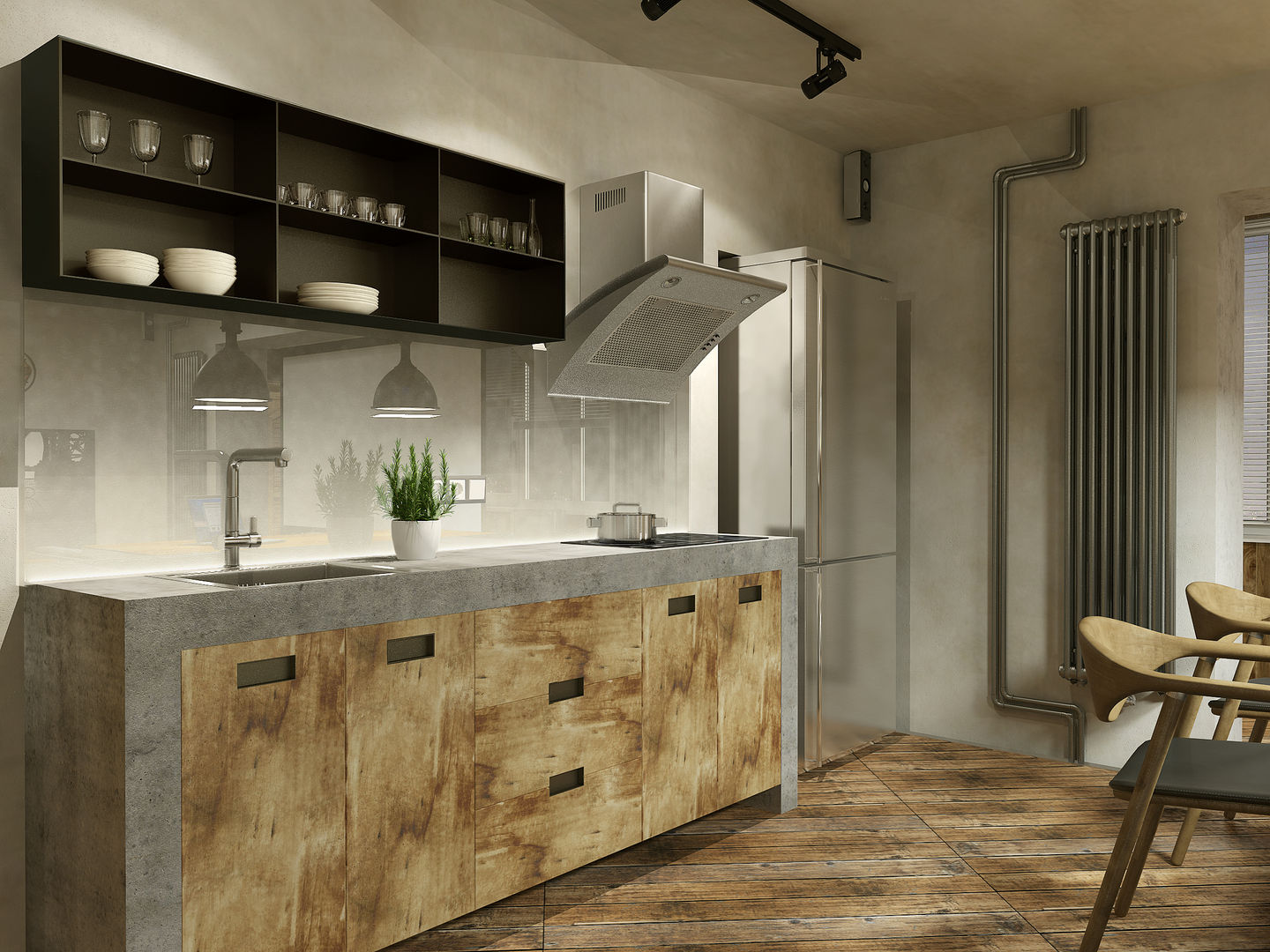 homify Industrial style kitchen