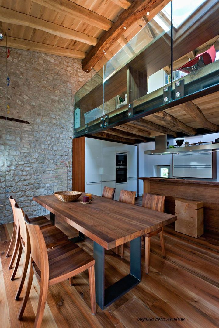 Rustico ( Polcenigo PN ), GRAPHOS_DS GRAPHOS_DS Cocinas de estilo moderno Madera Acabado en madera