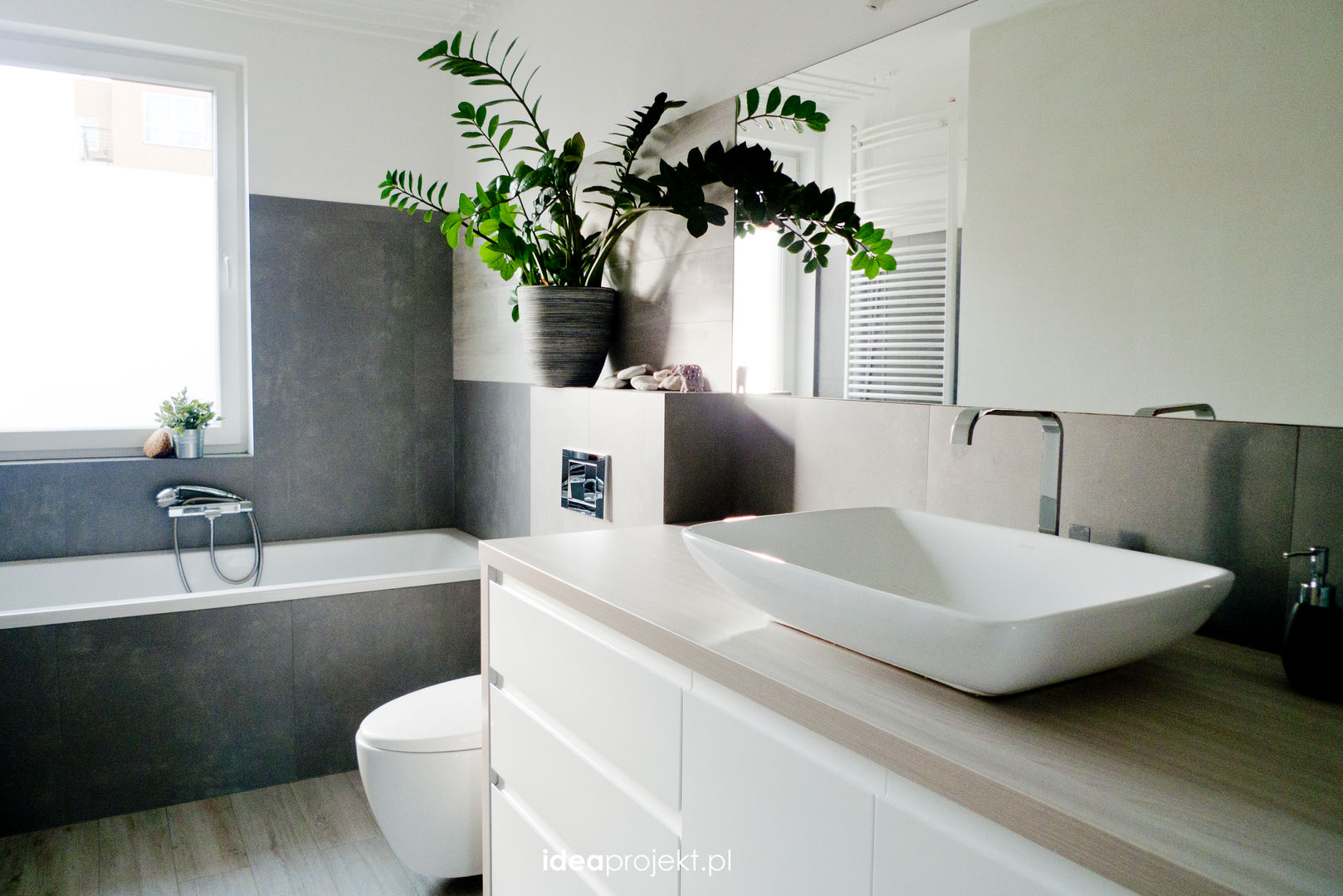 Betonowo, idea projekt idea projekt Scandinavian style bathroom