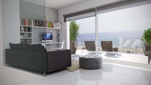 Ático con vistas al mar 2 Gramil Interiorismo II - Decoradores y diseñadores de interiores Estudios y despachos de estilo minimalista