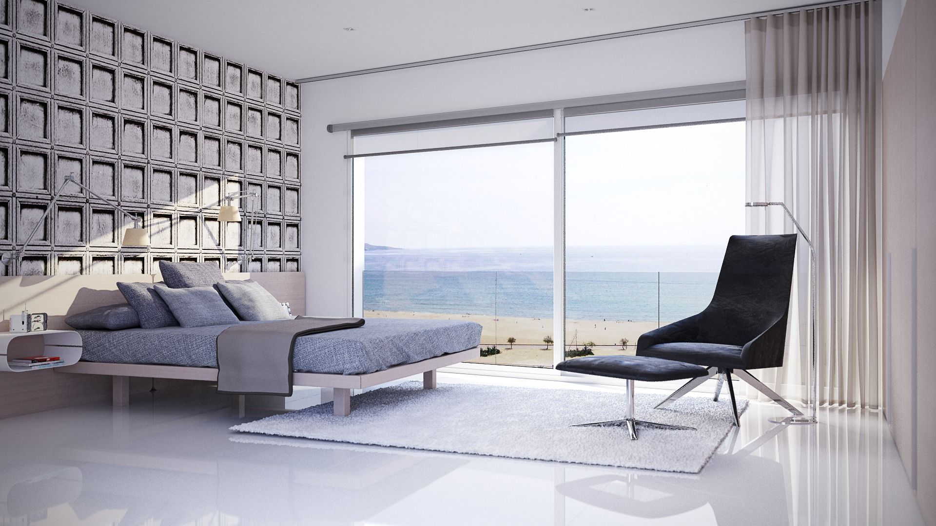 Dormitorio suite Gramil Interiorismo II - Decoradores y diseñadores de interiores Dormitorios minimalistas