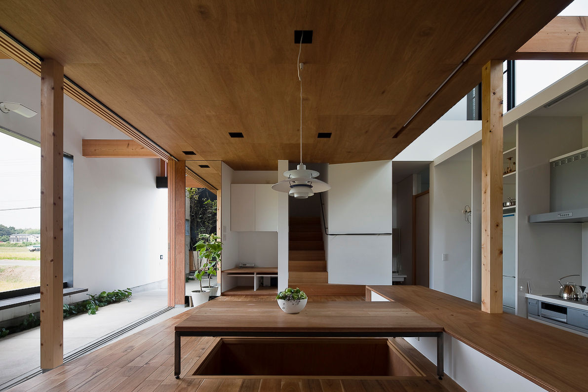 Outer Room in House, g_FACTORY 建築設計事務所 g_FACTORY 建築設計事務所 Proyectos comerciales