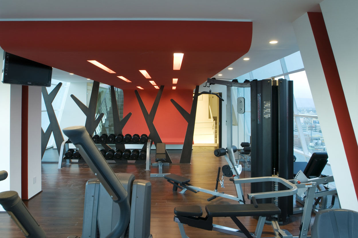 Skyview Polanco ARCO Arquitectura Contemporánea Fitness Odası