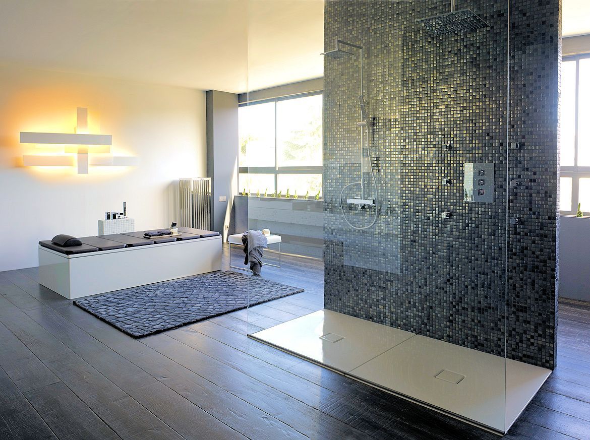 Texturas Neo The Mosaic Company Phòng tắm phong cách tối giản