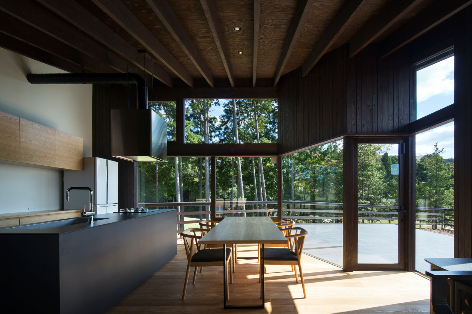 House in Sayo, 設計組織DNA 設計組織DNA Modern dining room