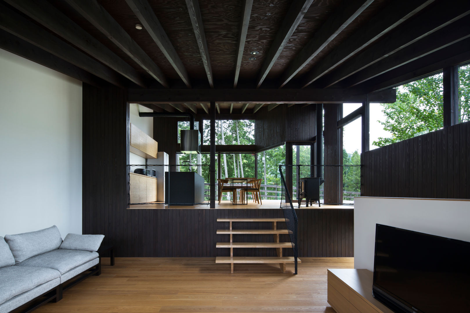 House in Sayo, 設計組織DNA 設計組織DNA Salones modernos
