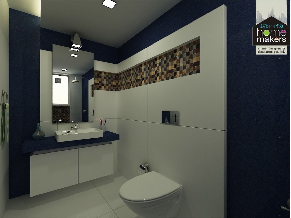 Blue Bathroom homify Modern bathroom