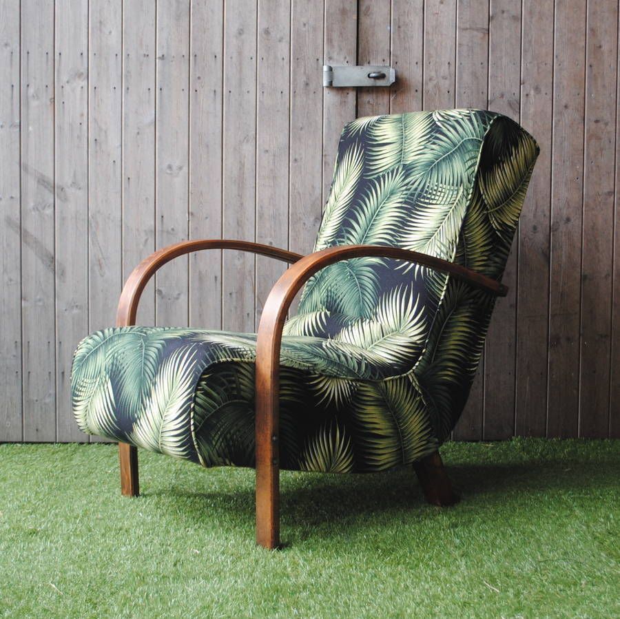 Art Deco Bentwood Palm Chair, Sketch Interiors Sketch Interiors ห้องนั่งเล่น โซฟาและเก้าอี้นวม