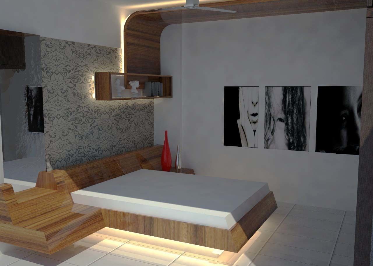 Master bed room Pankaj Mhatre Architects.